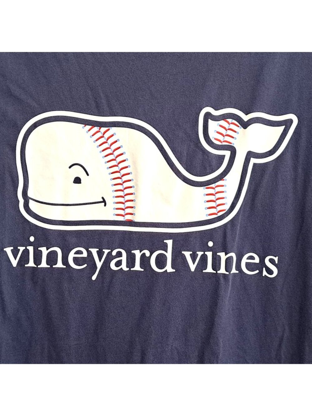 Vineyard Vines Men's S Navy Blue Short Sleeve Baseball T-Shirt